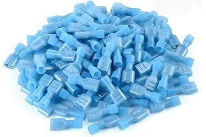 100 Pcs Professional-Grade Spade Wire Connectors for Optimal Electrical Connections