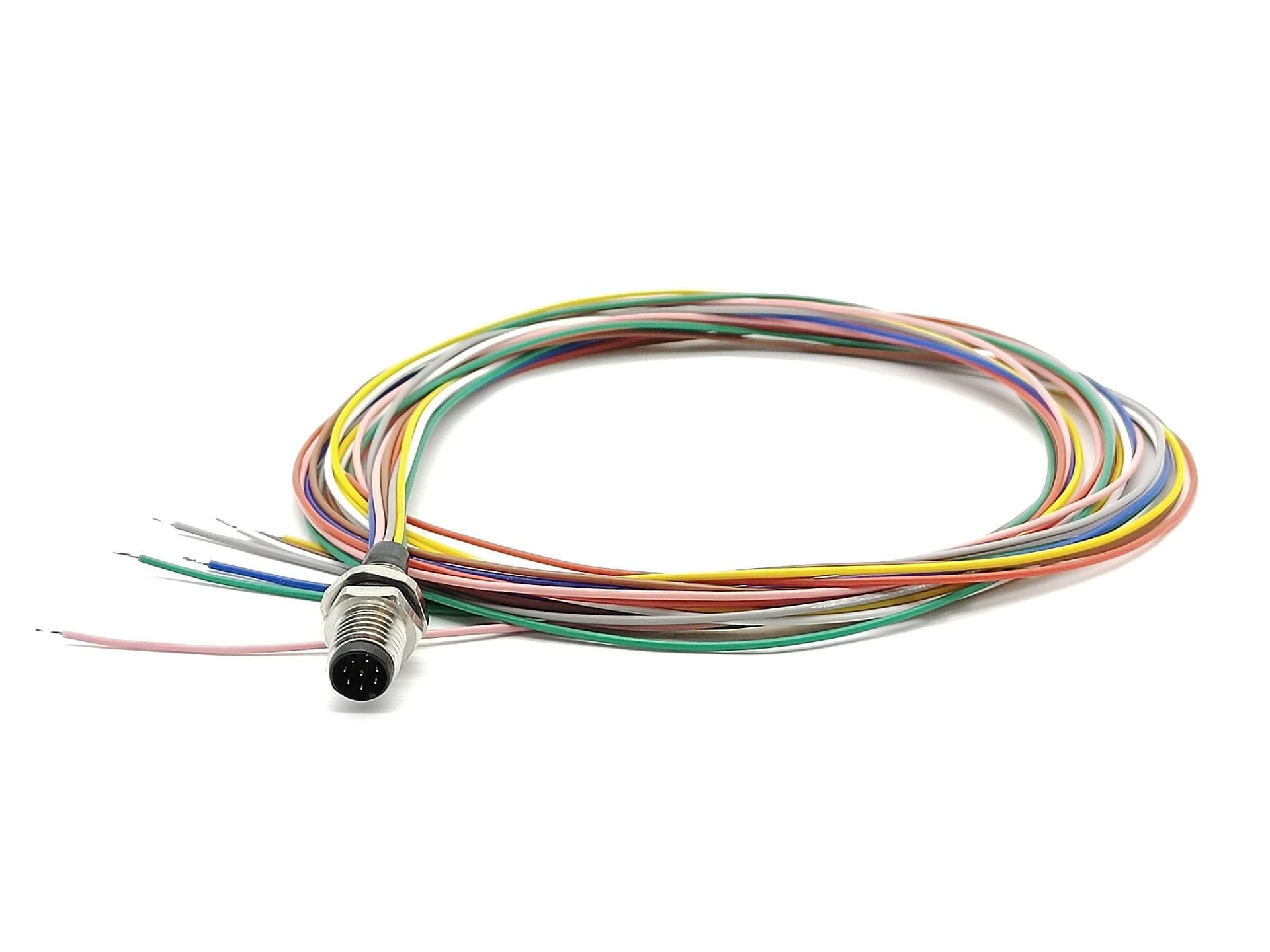 Amazon.com: Elecbee M8 8Pin Male Connector Waterproof Solder Cable