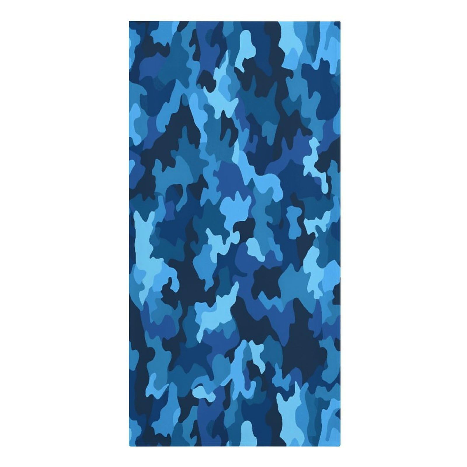 VstaDank Blue Camo Beach Towel Microfiber Oversized Beach Blanket Super Absorbent Soft Pool Bath Towel Sand Free Quick Dry Travel Towels Gifts for Yoga Sports Adults 30" X 61"