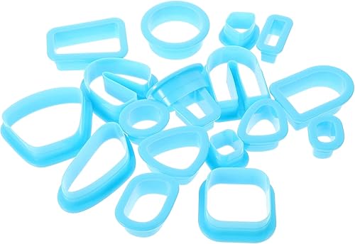 Didiseaon Kit de cerámica de 18 piezas de cortadores de arcilla polimérica con forma de arcilla para aretes, cortadores de arcilla de plástico para