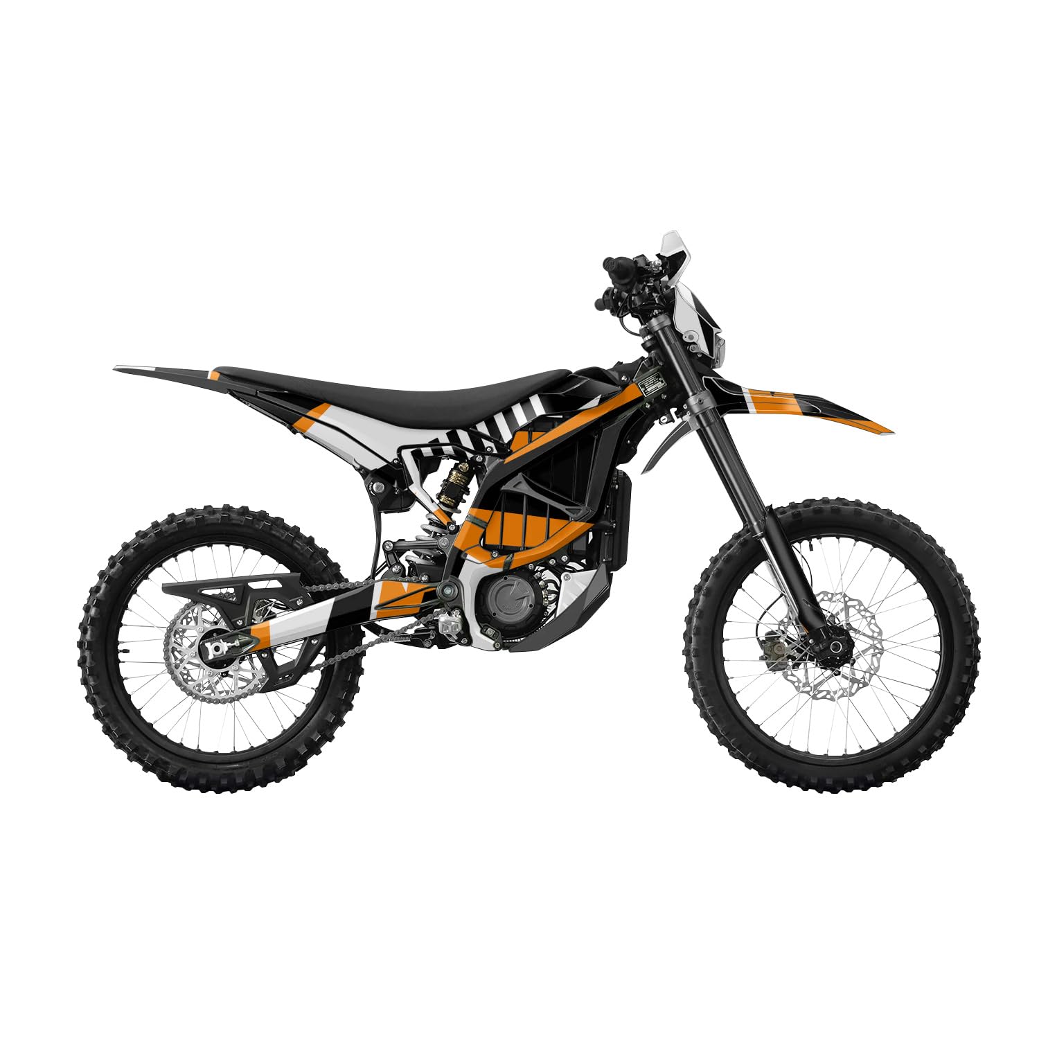Surron Ultra Bee Graphics Kit Wrap - Bars and Bolts Orange - Sur-Ron Skin - Premium 3M Vinyl Protective Wrap Decal Cover - Easy to Apply | Crafted in The USA by MightySkins