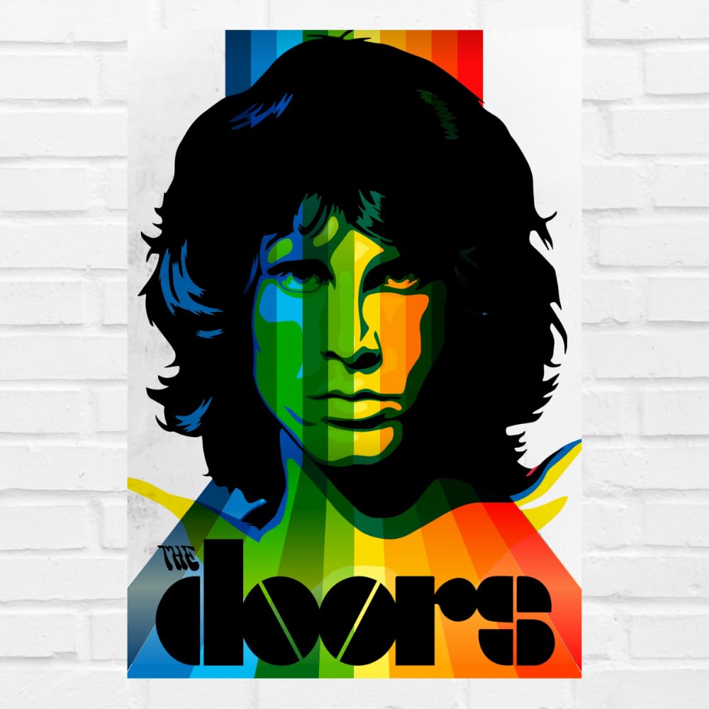 Good hope The Door Jim Morrison Poster 12x18 inch, rock band For home, office, Room, wall art, Bedroom, Living Room, hostel, hotel, bar, cafe, sticker, wallpaper, music band, vintage, retro,