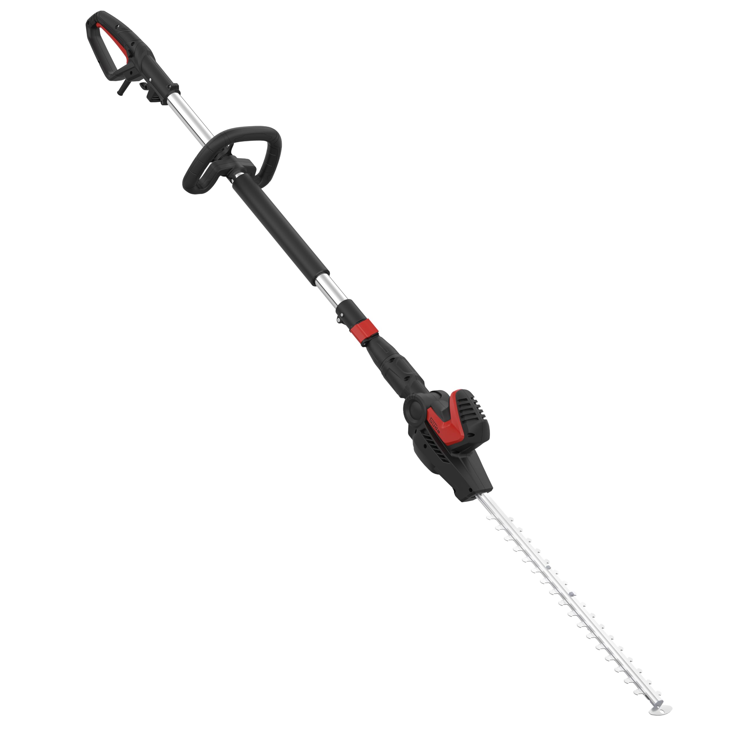 Güde GTHS 530-500 teleskopowe nożyce do żywopłotu, 230 V, moc silnika 500 W, długość cięcia 45 cm, grubość cięcia 1,8 cm, obrotowa głowica tnąca, długość całkowita do 2,6 m, szybkie zatrzymanie