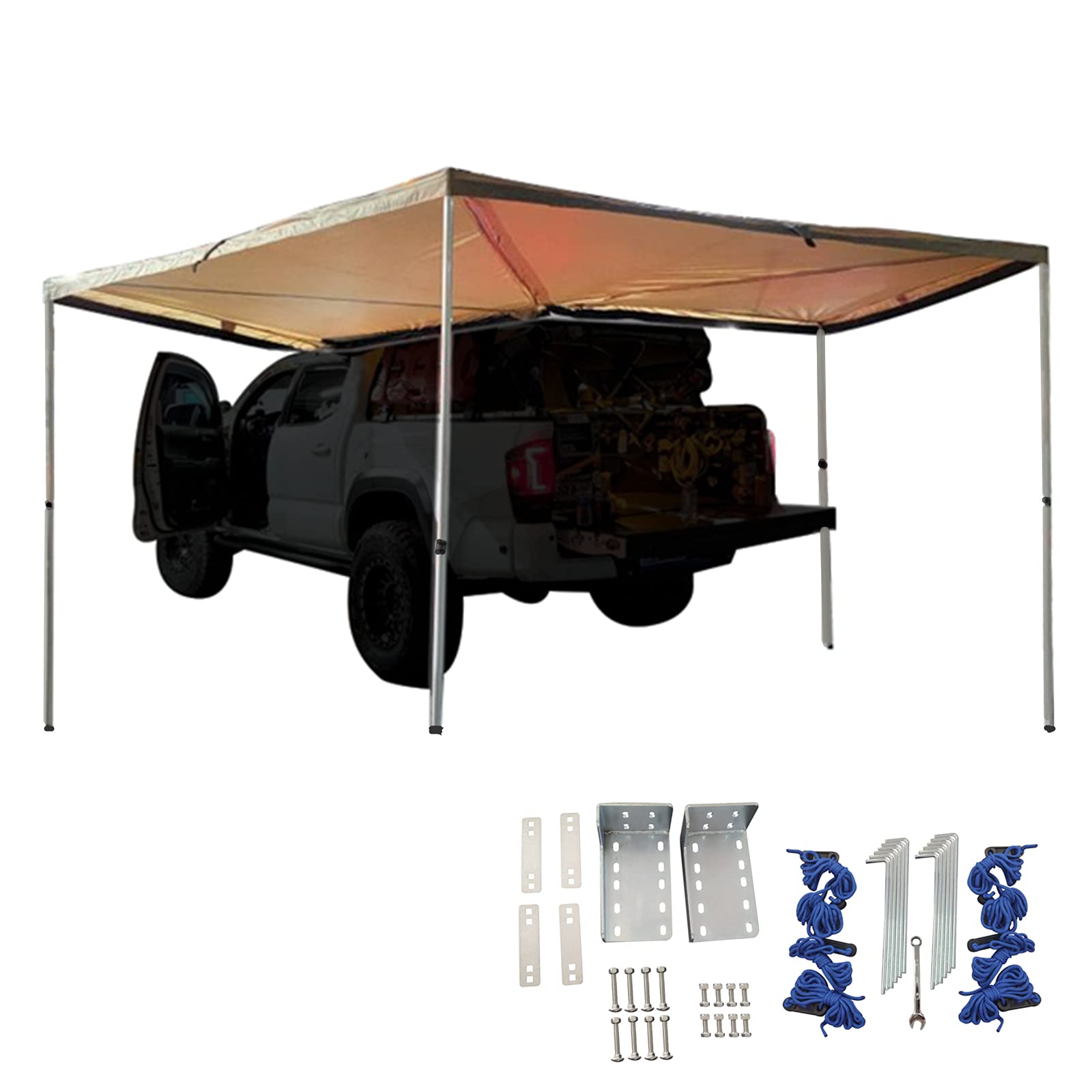 Buy DANCHEL OUTDOOR Vehicle 270 Sectorwing Roof Rack Awning for Camper