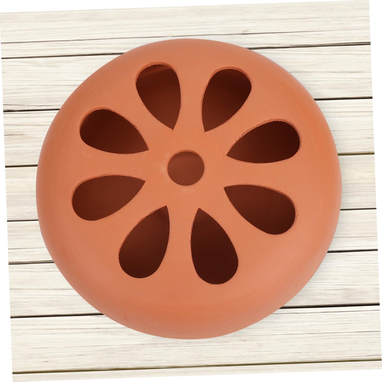 ULTECHNOVO Porta Zampirone Terracotta 2 Pezzi Bruciatore Profumato Decorativo in Terracotta Marrone, Sicuro per Uso Esterno, per Patio e Pesca