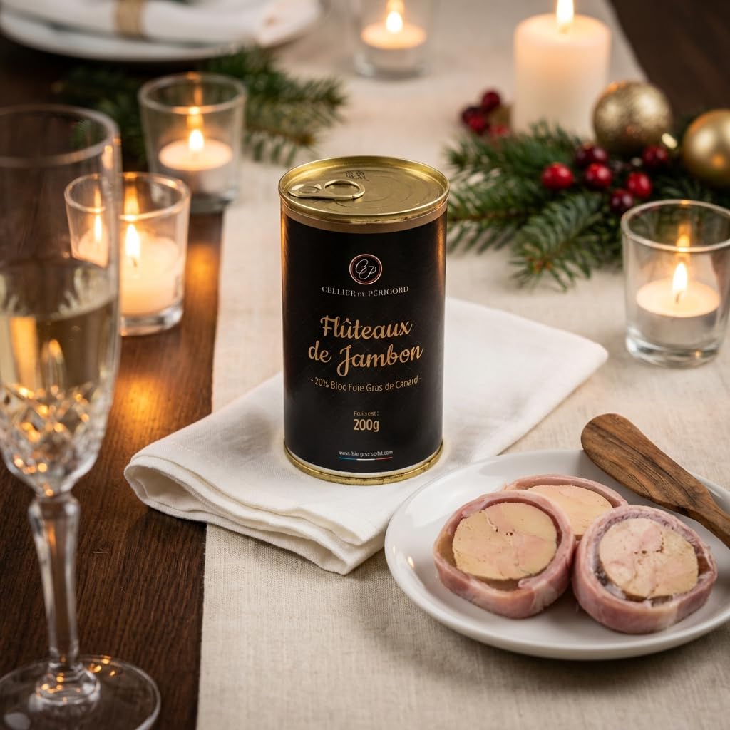 Lot de 2 boites de Flûteaux de Jambon au Foie de Canard 2x200g