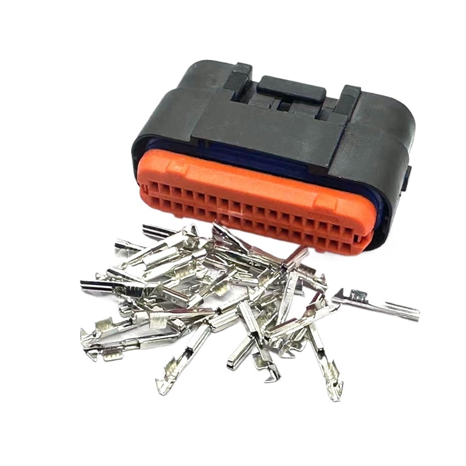 1 Jeu De Connecteurs ECU À 18/26/34 Broches, Connecteur De Fil Femelle Scellé Fit Compatible Auto ECU, Connecteur À Angle Droit MX23A34SF1 MX23A34NF1(34 Pin,1 Set)