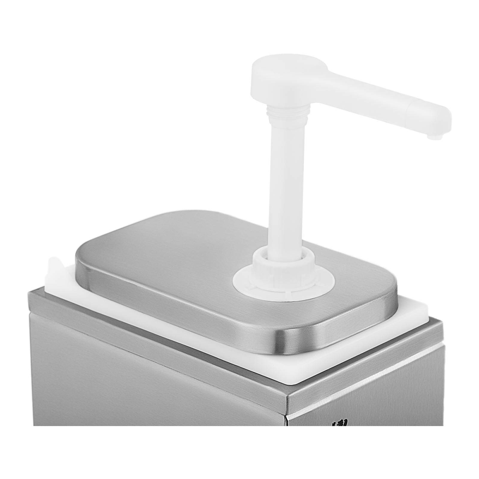 Royal Catering RCDI-2L Saucenspender Pumpstation Pumpspender Senfspender Dosierspender 1 Pumpen 1 L