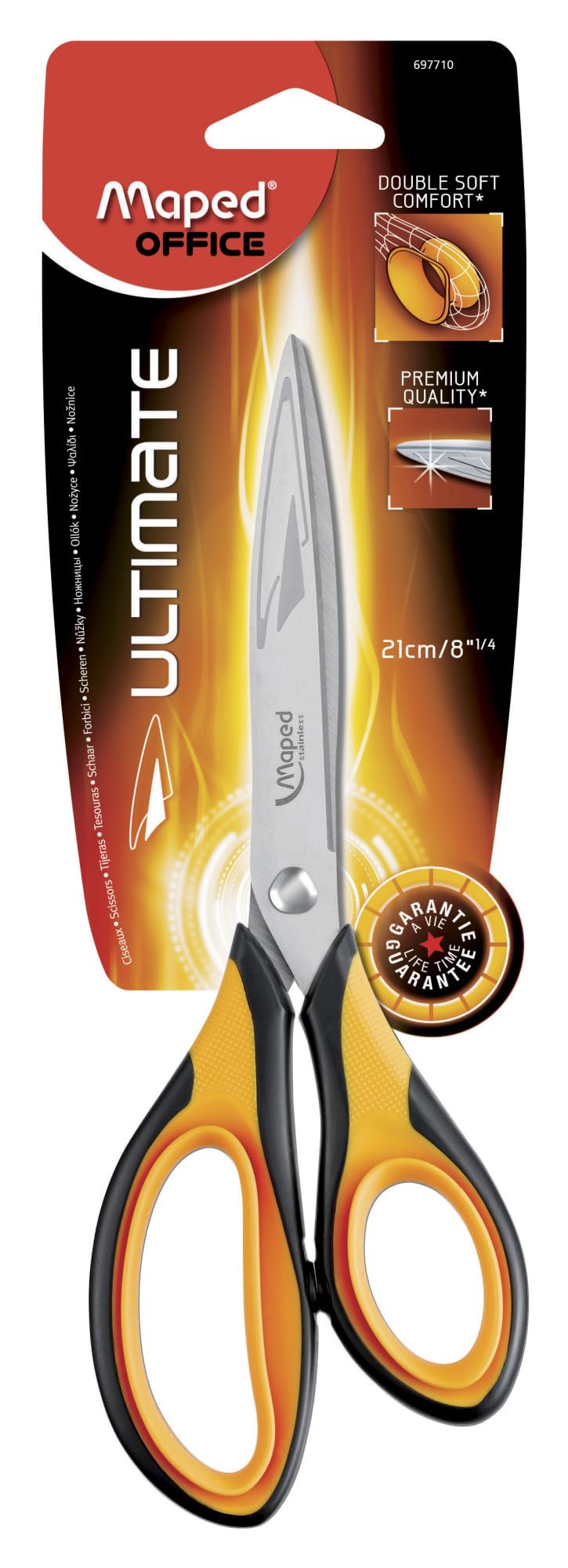 Maped - Ciseaux Ultimate 21 cm ambidextres