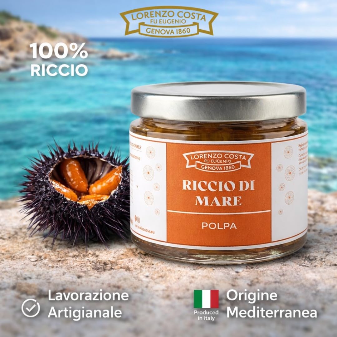 Lorenzo Costa fu Eugenio – Polpa di Riccio in Vasetto – 100% Naturale e Artigianale – Oro del Mediterraneo per Primi Piatti di Mare – 55g