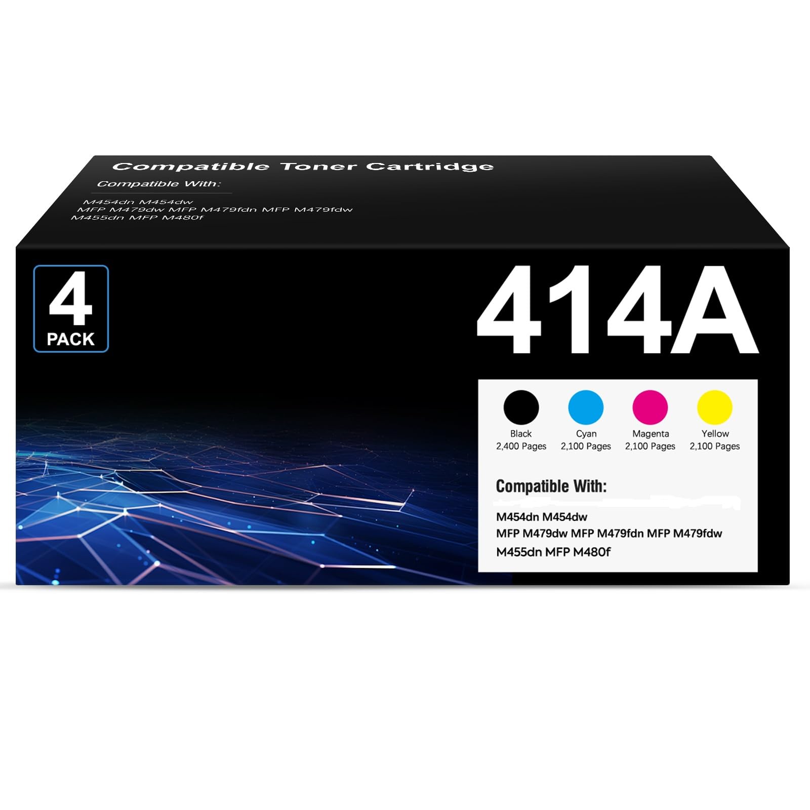 Photo 1 of GoFlowmo 414A Toner Cartridges - 4 Pack