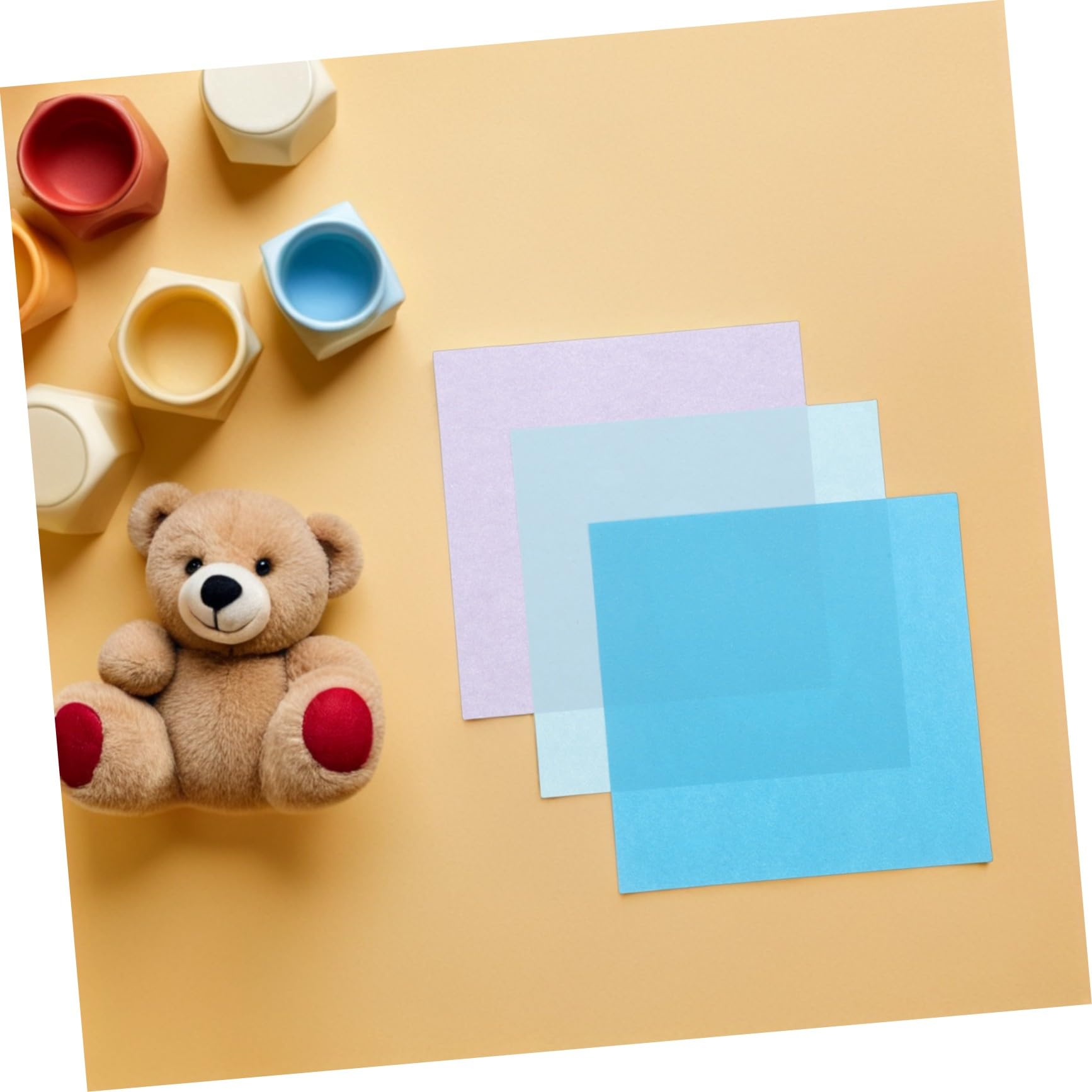 600 Hojas de Papel de Origami Cuadrado de 15 Cm, Doble Cara, para Manualidades Infantiles y Decoración Navideña