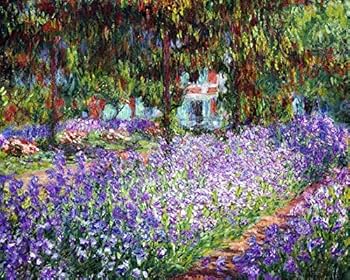 Amazon.co.jp: 世界の名画 クロードモネ モネの庭、アイリス ジクレー