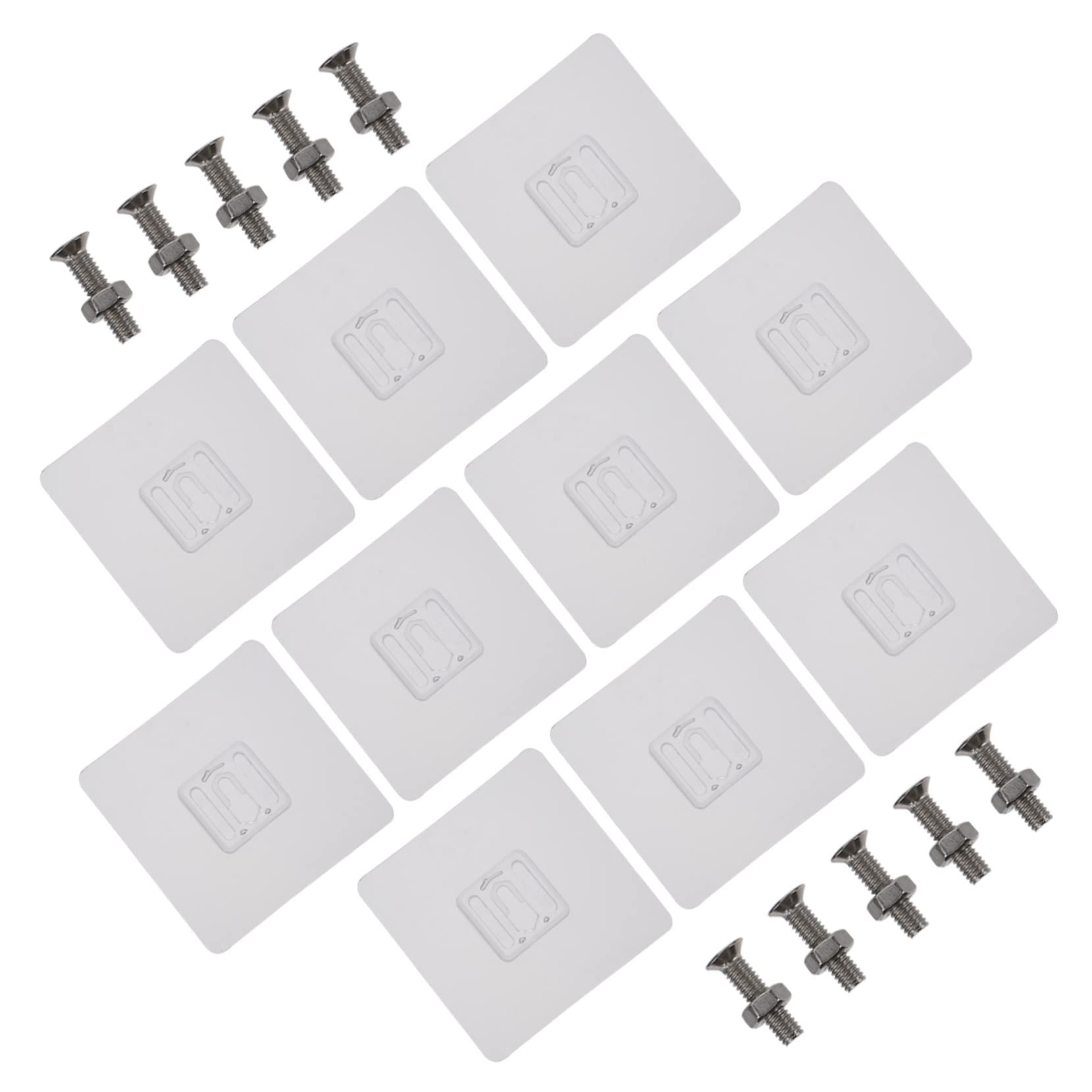 VASDEV 10 Uds. Pegatinas sin Rastro Parches de Metal Pegatinas de Metal Ganchos para Toallas de baño Ganchos de Pared Adhesivos sin Rastro Clavos Adhesivos Ganchos de Pared Ganchos de cla