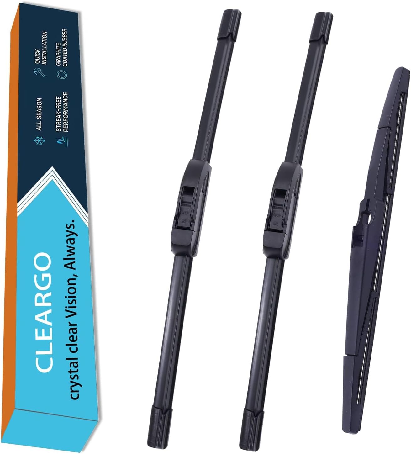 Windshield Wiper Blades for 2022 2023 2024 Hyundai Tucson (US Built 26'' 16'' 11'') - Complete Set Front & Rear Premium All-Season Wipers