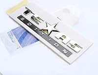 Vista 5 de Yoaoo Paquete de 3 emblemas OEM Texas Edition compatibles con Sierra 07-15 Silverado y (paquete de 3 cromado)