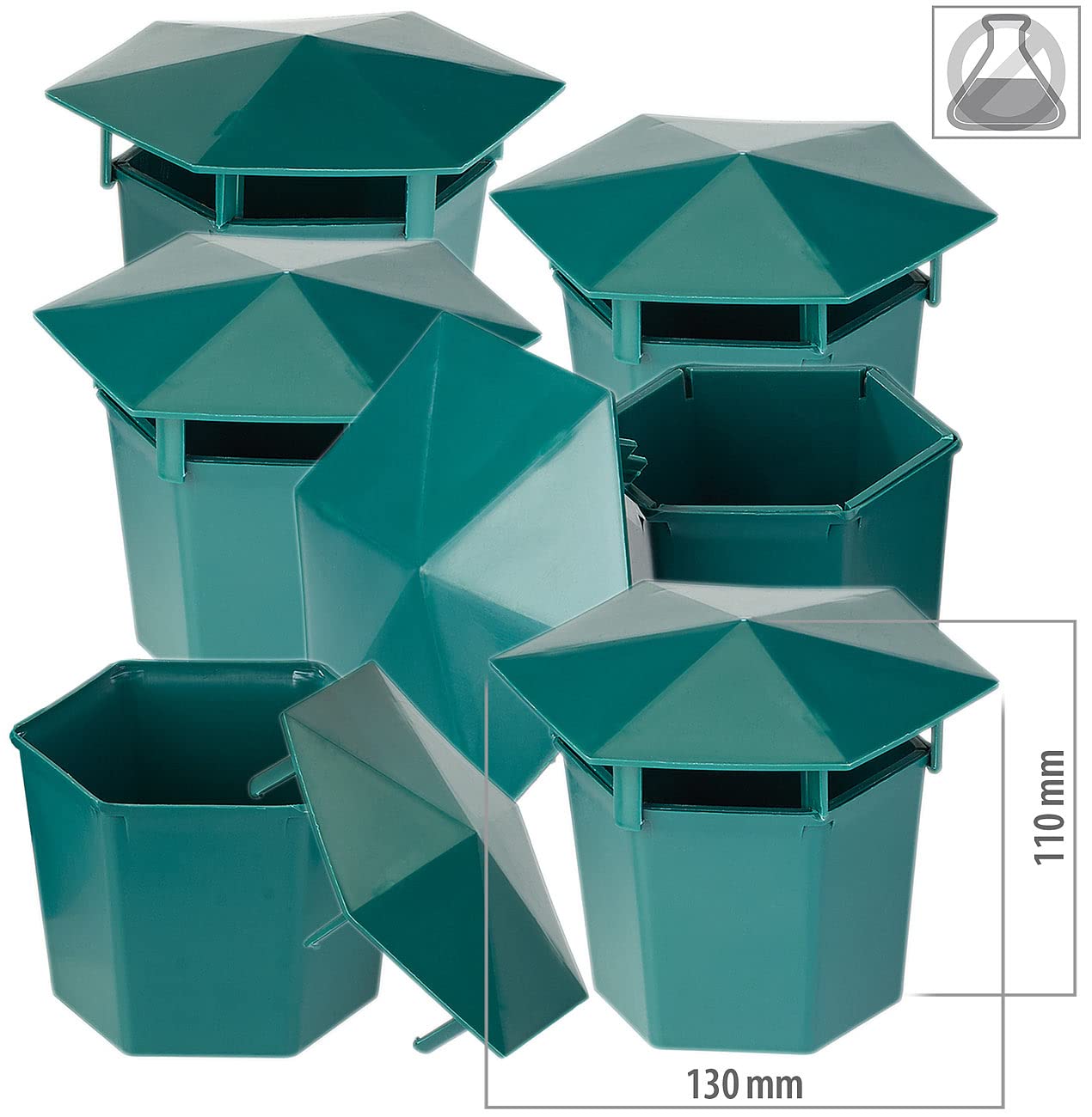 Exbuster Schnecken Pflanzenschutz: 24er-Set Premium Bio-Schneckenfallen ohne Chemie und Gift (Gartenfallen gegen Schnecken, Falle zur Bio-Abwehr von, Garten)