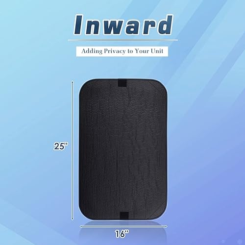 Miniatura 4 de Cubierta para ventana de puerta de caravana, tela opaca para entrada de privacidad de cámper (16 x 25 pulgadas), 2 paquetes