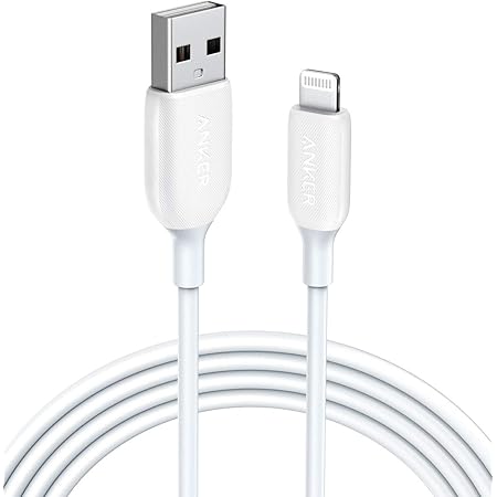 Anker Powerline III Lightning Cable 6 Foot iPhone Charger Cord MFi Certified for iPhone 11 Pro Max, 11 Pro, X, Xs, Xr, Xs Max, 8, 8 Plus, 7 and More, Ultra Durable (White)
