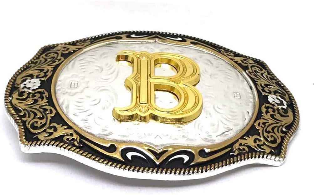 Belt Buckle Initial Letter Belt Buckles Small Size Women Girls Boys Men Western Buckles for Belt (ABC-Z)
