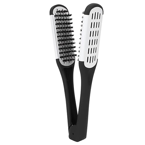 Miniatura 6 de Alisado de doble cara, abrazadera de cepillo de doble cara, cepillo de pelo multifuncional, herramienta de peinado para mujeres y hombres (blanco)