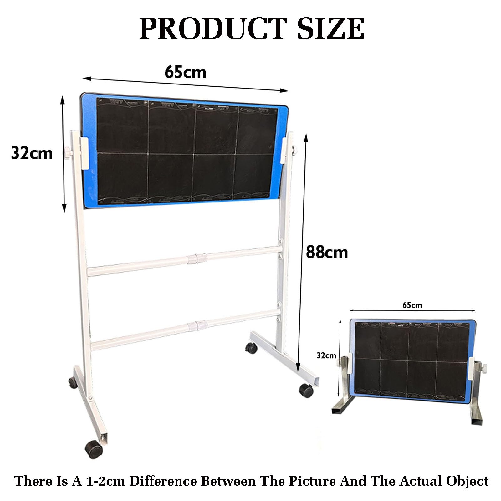 Table Tennis Rebound Board,Vertical Ping Pong Reboard,Return Board Training Device with Universal Wheels,Adjustable Angle,Suitable for Home Gyms and Schools