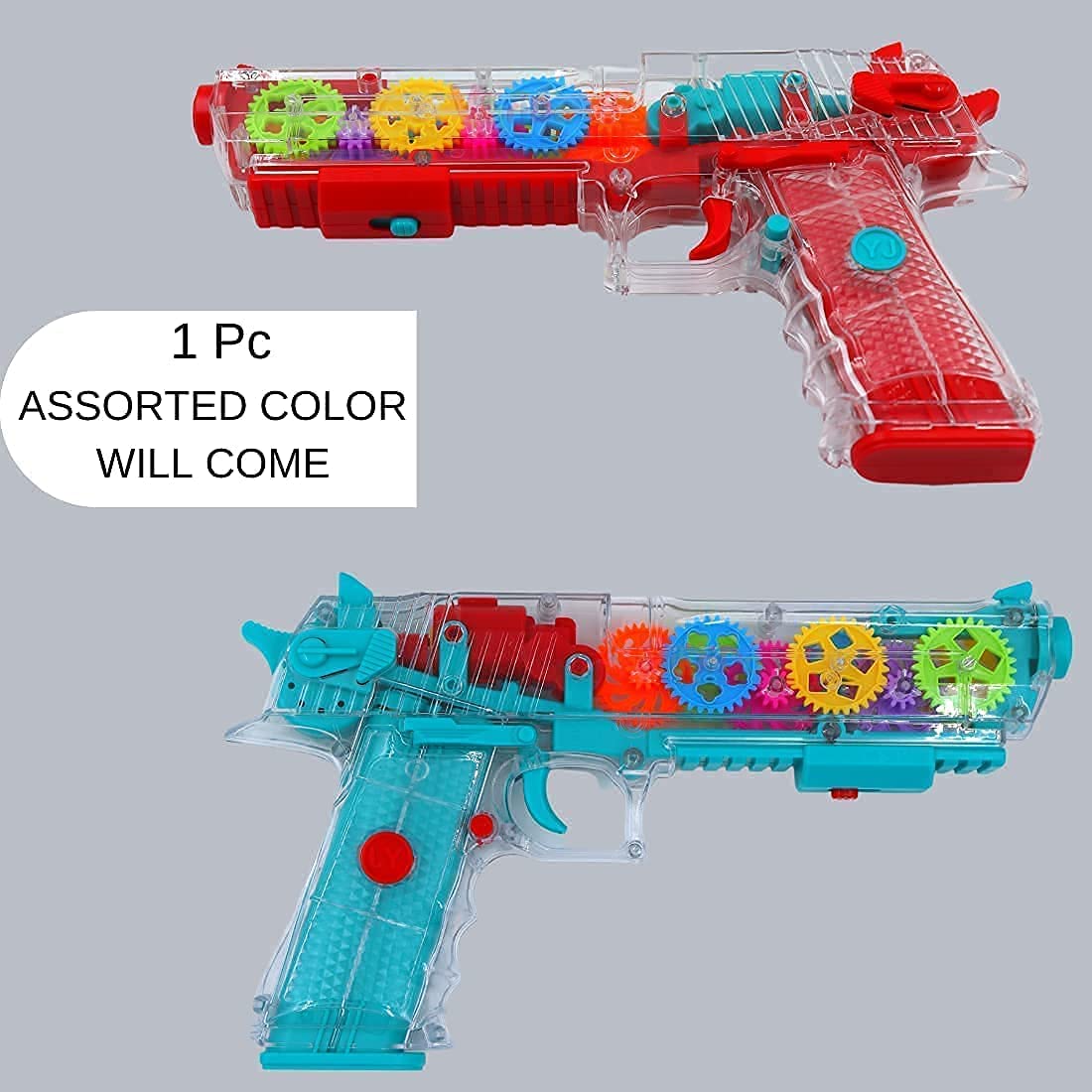 MUKUND Transparent Gear Light Gun | Available with Light, and