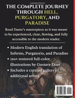 The Divine Comedy In Full Color - Easy-to-Read Modern English: Dante's Inferno, Purgatory, and Paradise with 120+ FULL COLOR illustrations by Gustave Doré