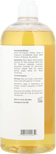Miniatura 2 de MILD BY NATURE Jabón de Castilla todo en uno para cara, cuerpo y cabello, con aceites orgánicos de oliva, jojoba y argán, sin parabenos, ftalatos o
