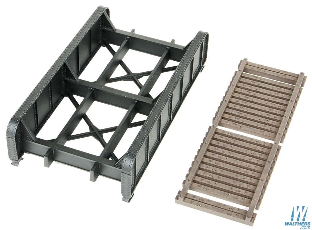 Walthers Cornerstone 933-4500 30' Single Track Railroad Through Girder Bridge Kit