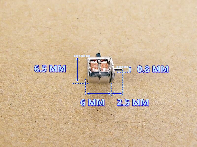 Generic 2X 6.5x6mm Precise 2-Phase 4-Wire Micro Step Motor Stepper Motor Stepping Motor