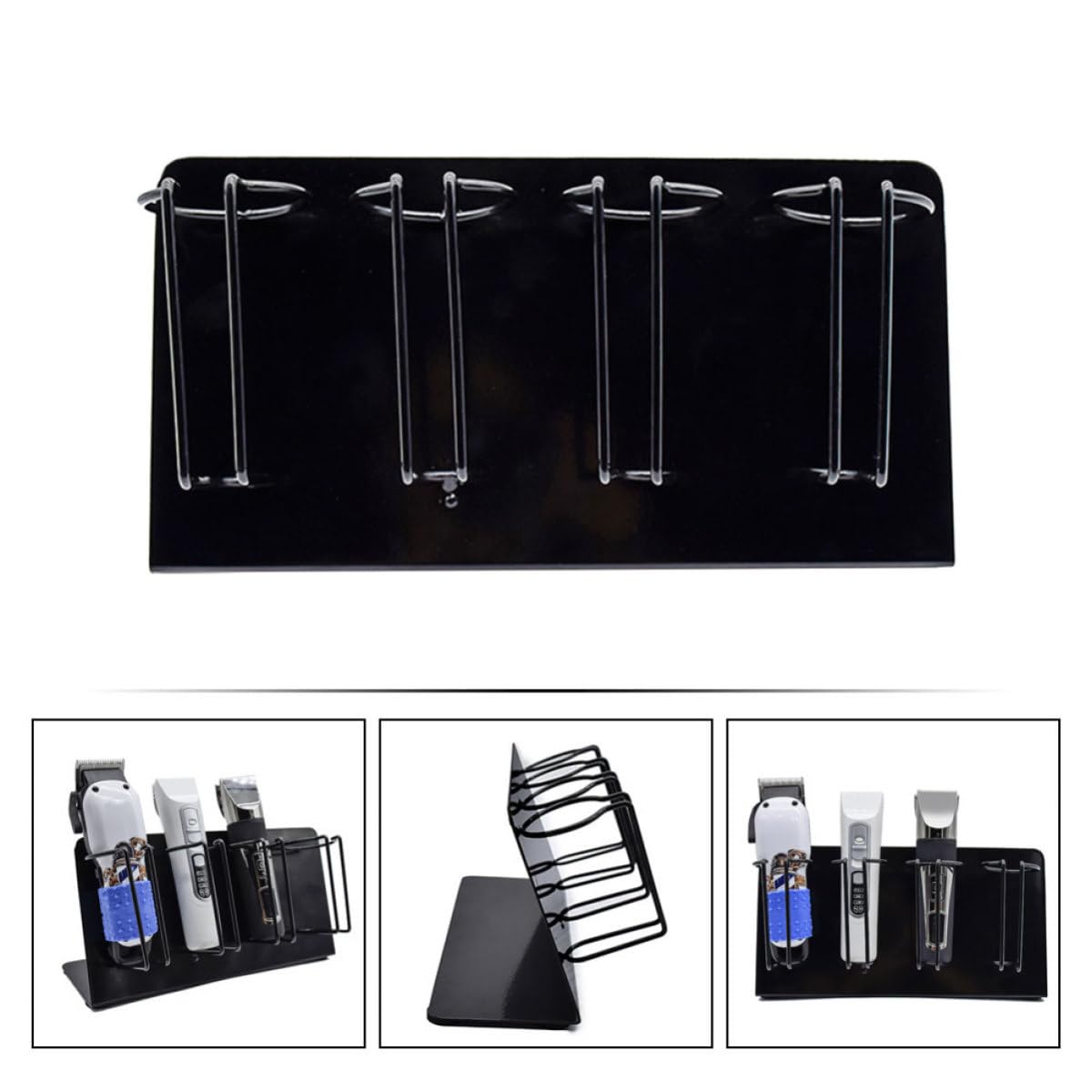 Soporte para Secador de Pelo y Cortadora de Cabello de Acero Inoxidable