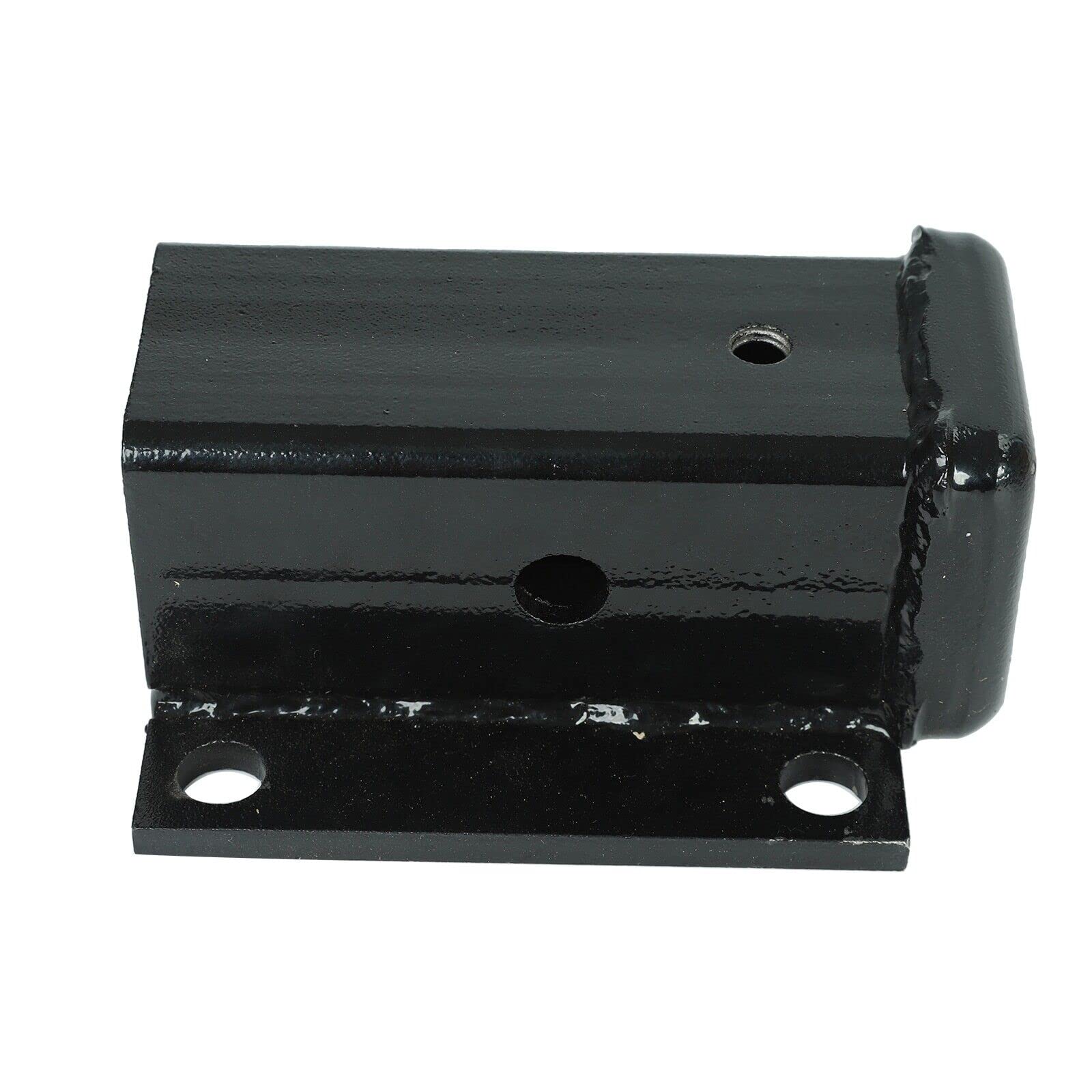 2 Inch Black RV Bumper Receiver Adapter Fits 4" x 4" Continuous Welded