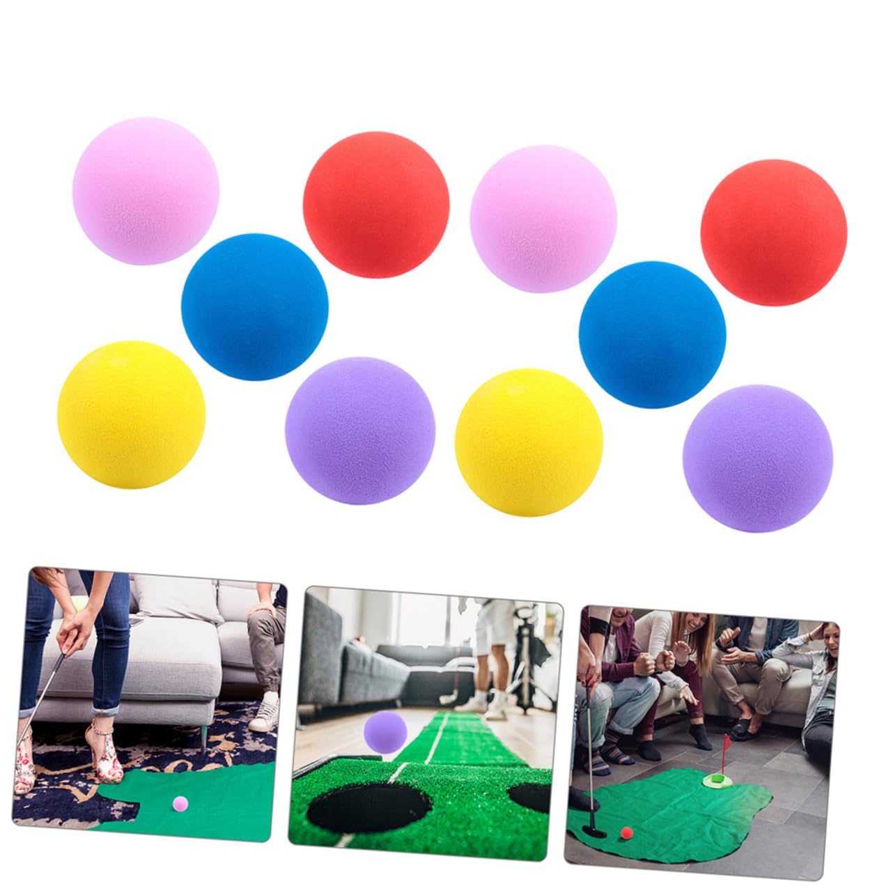 TOYANDONA De Golf Fútbol ​​Juguetes Voladores De Tenis De Mesa Fútbol ​​Rugby Kickball De Esponja para Críquet En Interiores De Interior