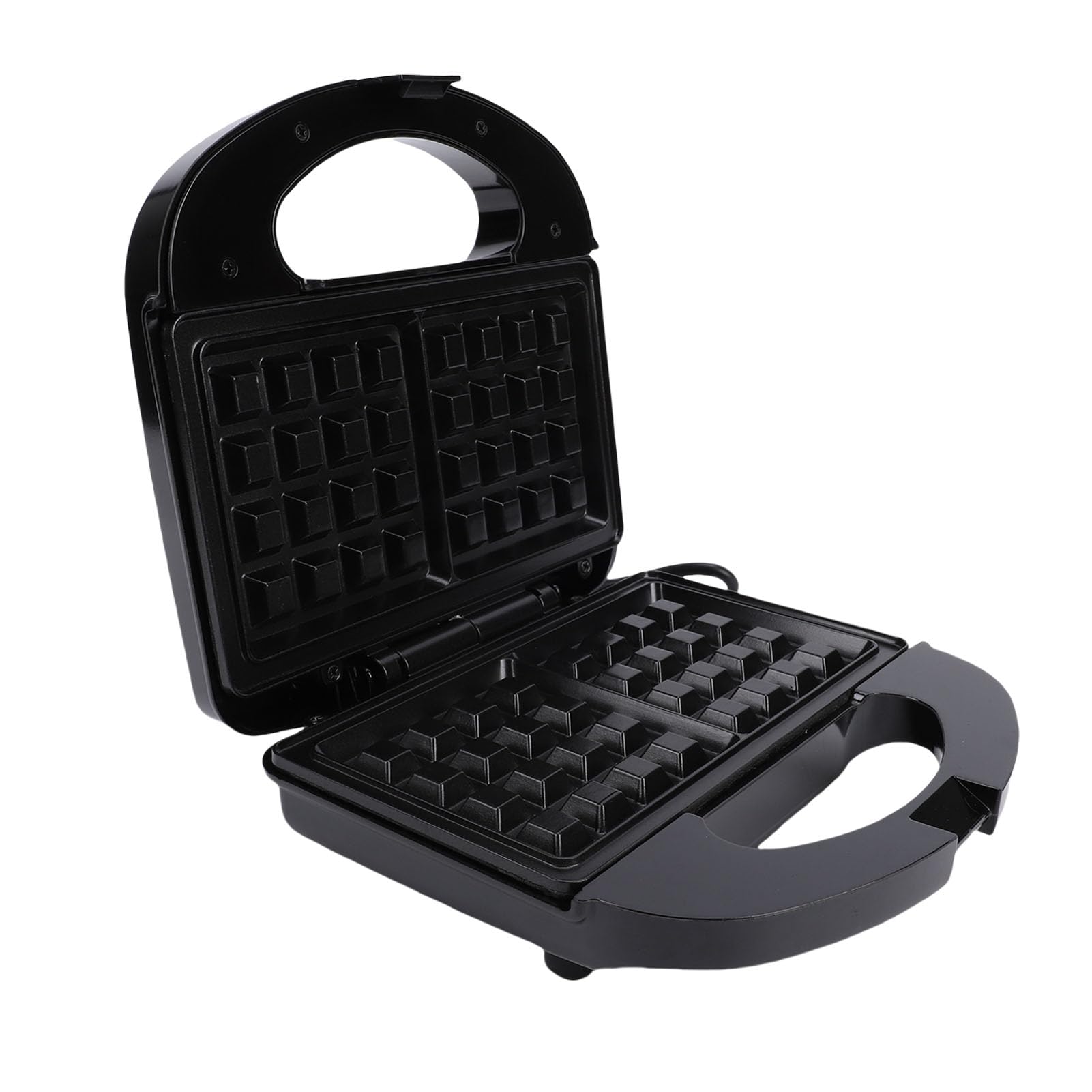 Pssopp Gofrera Belga Eléctrica Antiadherente Gourmet, Diseño Compacto con Luces Indicadoras y Fácil Limpieza para Desayunos y Meriendas