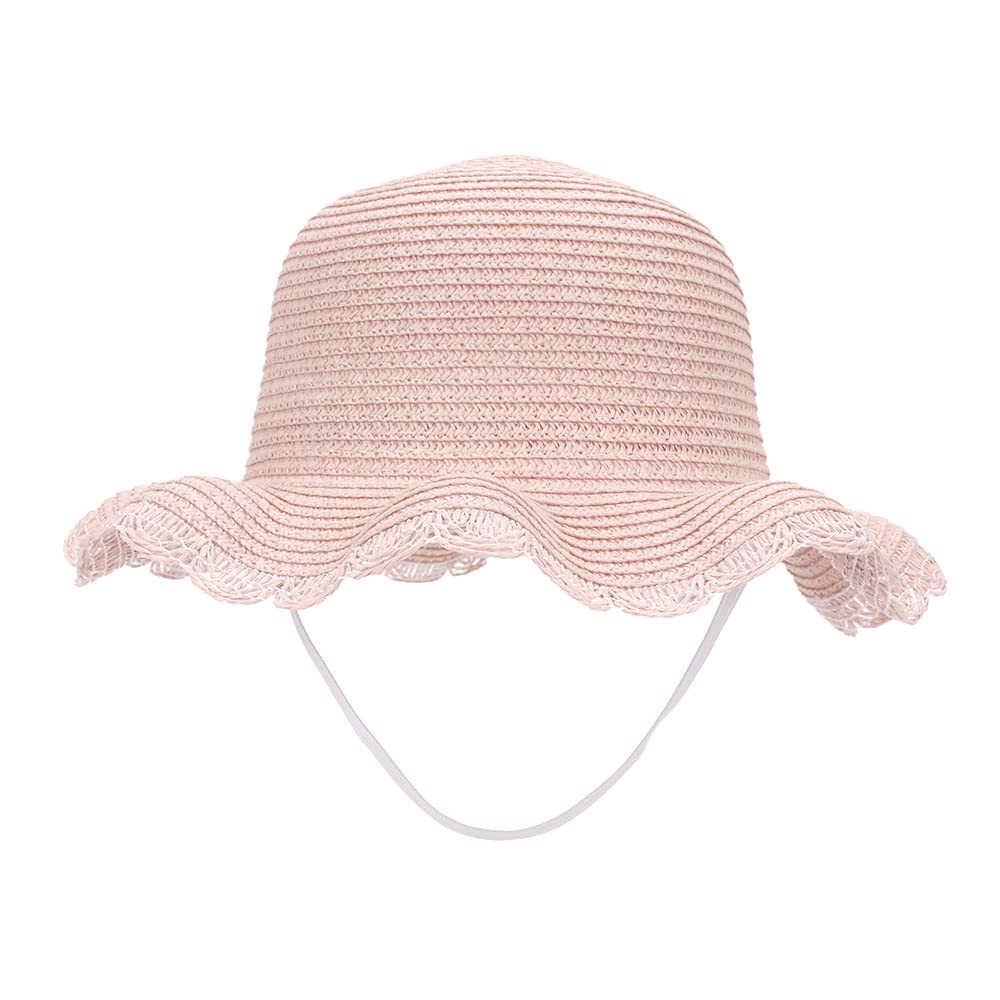 MK MATT KEELY Sombrero Bebe Verano Gorra Bebe Paja Bebe Niña Sombrero de Sol para Niños Pequeños Gorros de Niña bebé Sombrero de Playa para 2-6 Años