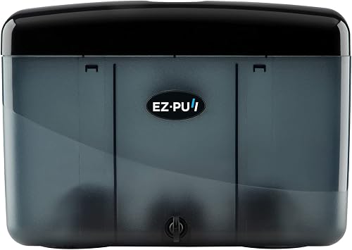EZbrnd Countertop SLIMFOLD Hand Towel Dispenser for Kitchen/Bathroom/Office/RV/Airbnb, Guest Towel Holder, Pearl Black