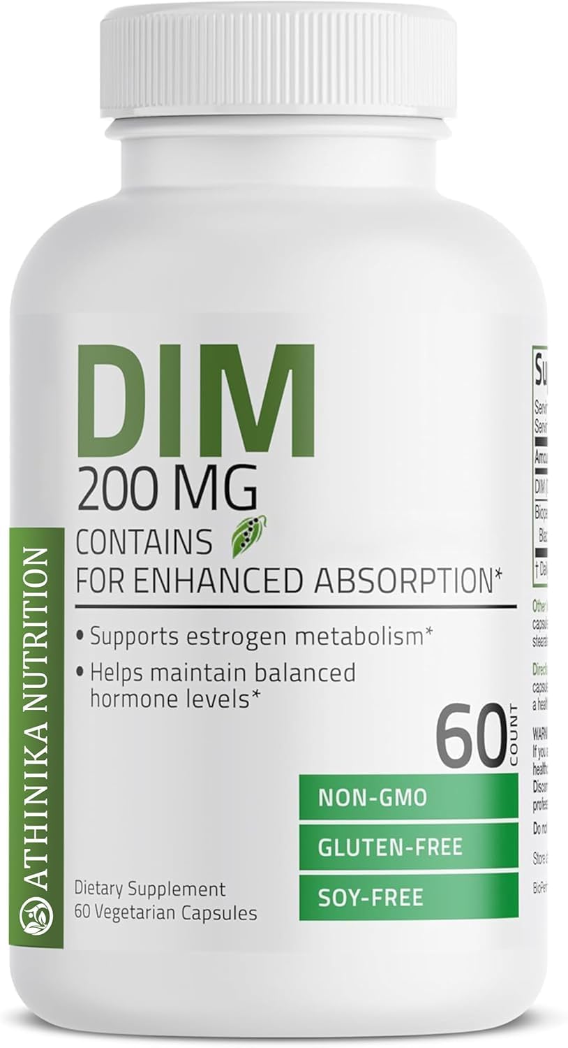 DIM 200 MG Supplement Diindolymethane with BioPerine for Enhanced Absorption, Estrogen Metabolism & Maintains Balanced Hormone Levels, 60 Vegetarian Capsules-image-14