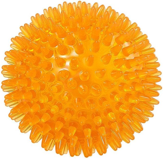 Woofy Durable TPR Rubber Hard Spiked Rubber Ball Toy Perfect for Dogs and Puppies Chew and Clean Teeth - Orange - Large Size (B0CDGCZBQG) Amazon Price History, Amazon Price Tracker