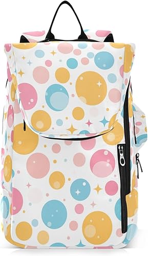 Bolsa de raqueta de tenis de bádminton transpirable de dibujos animados coloridos lunares cubierta de raqueta de tenis con capacidad para 2 raquetas