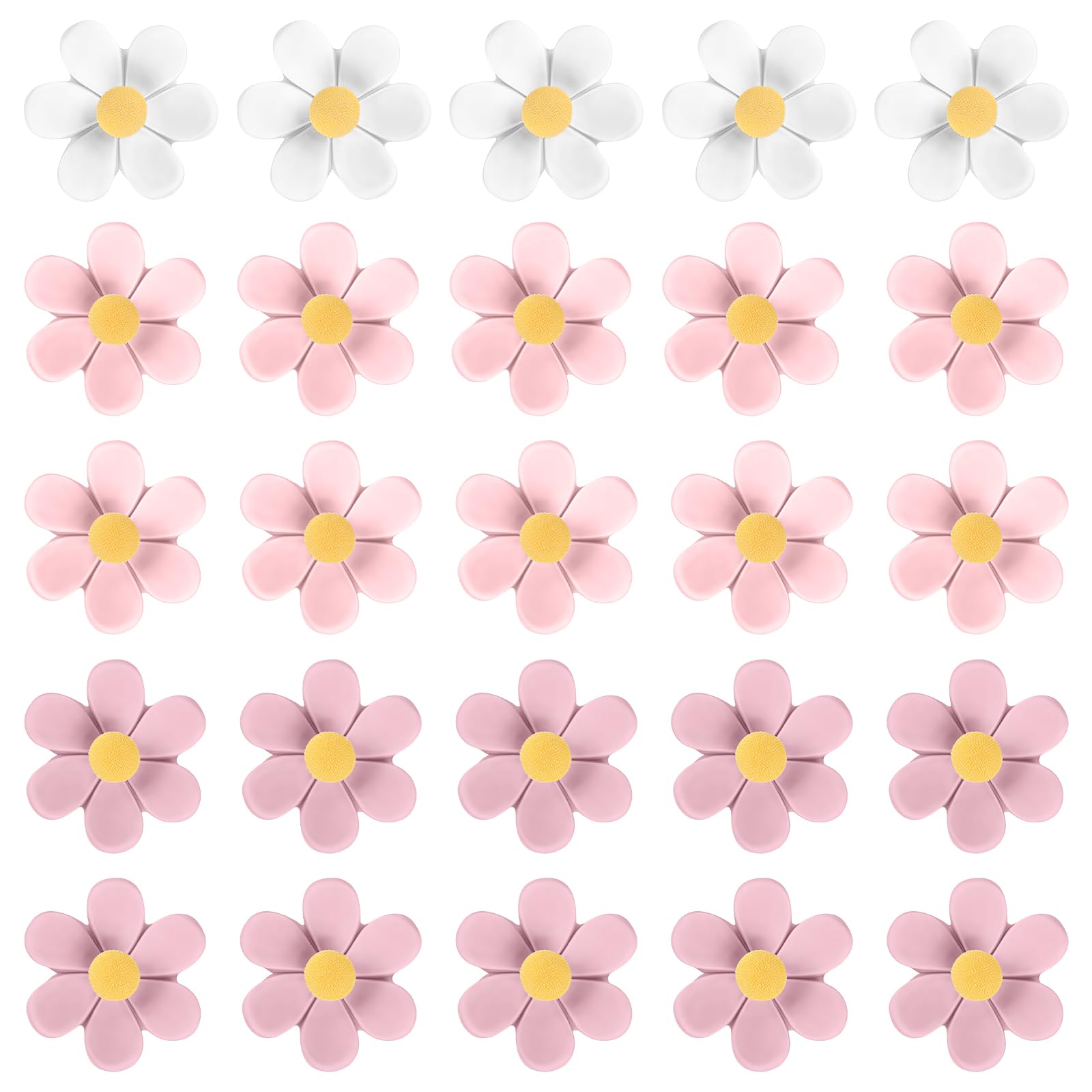 10/20 / 30Pcs Decorative Tacks Flower Head Resin Push Pins Cork Notice Board Thumb Tacks for School Bulletin Board Resin Flower Push Pins