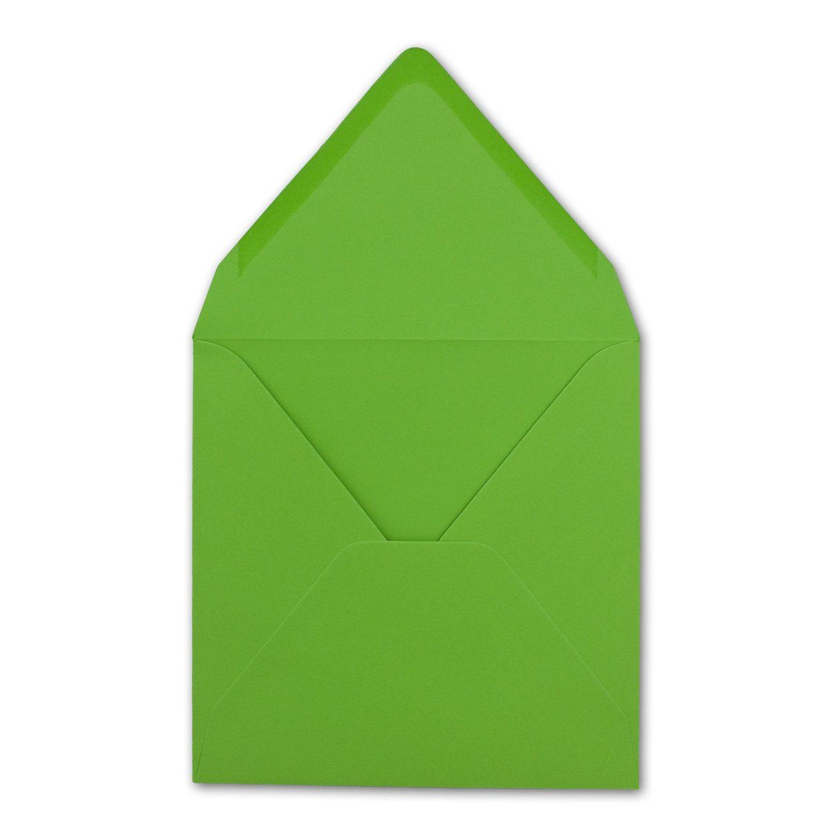 Square envelope/bright green, heavy quality, very strong, 110 g/m², 158 x 158 mm, wet gluing - Image 4