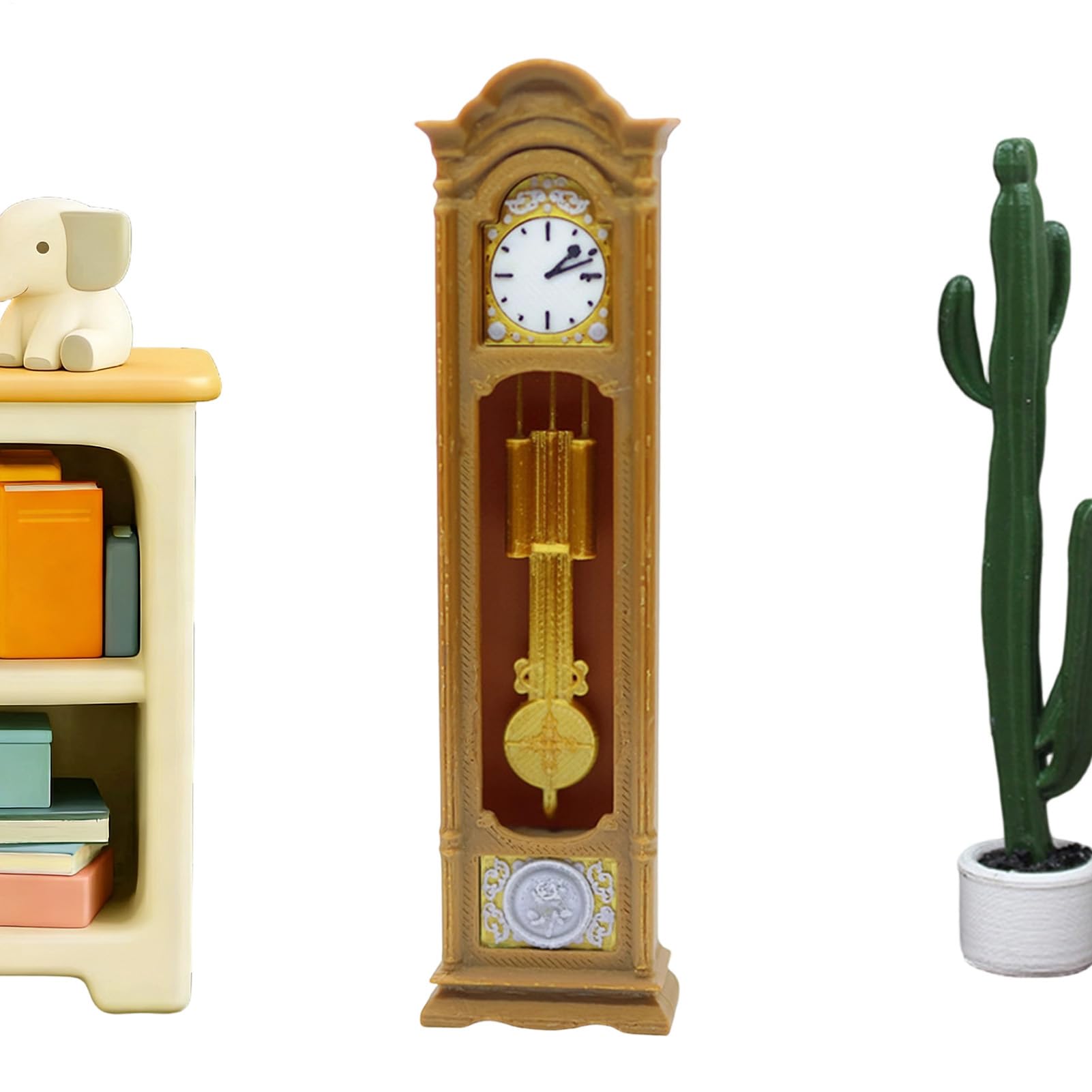 Doll House Grandfather Clock Miniature Victorian Decorations