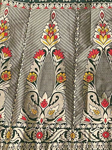 Image of PURVAJA Women's Jacquard Semi-Stitched Lehenga choli(Mishti)