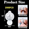 200 Piezas Luces LED para Globos Miniatura de Larga Duración Impermeables, Lámpara Redonda para Globos de Látex, Faroles de Papel, Fiestas, Bodas, Festivales, Navidad, Halloween Decorativo (Blanco) LED 2