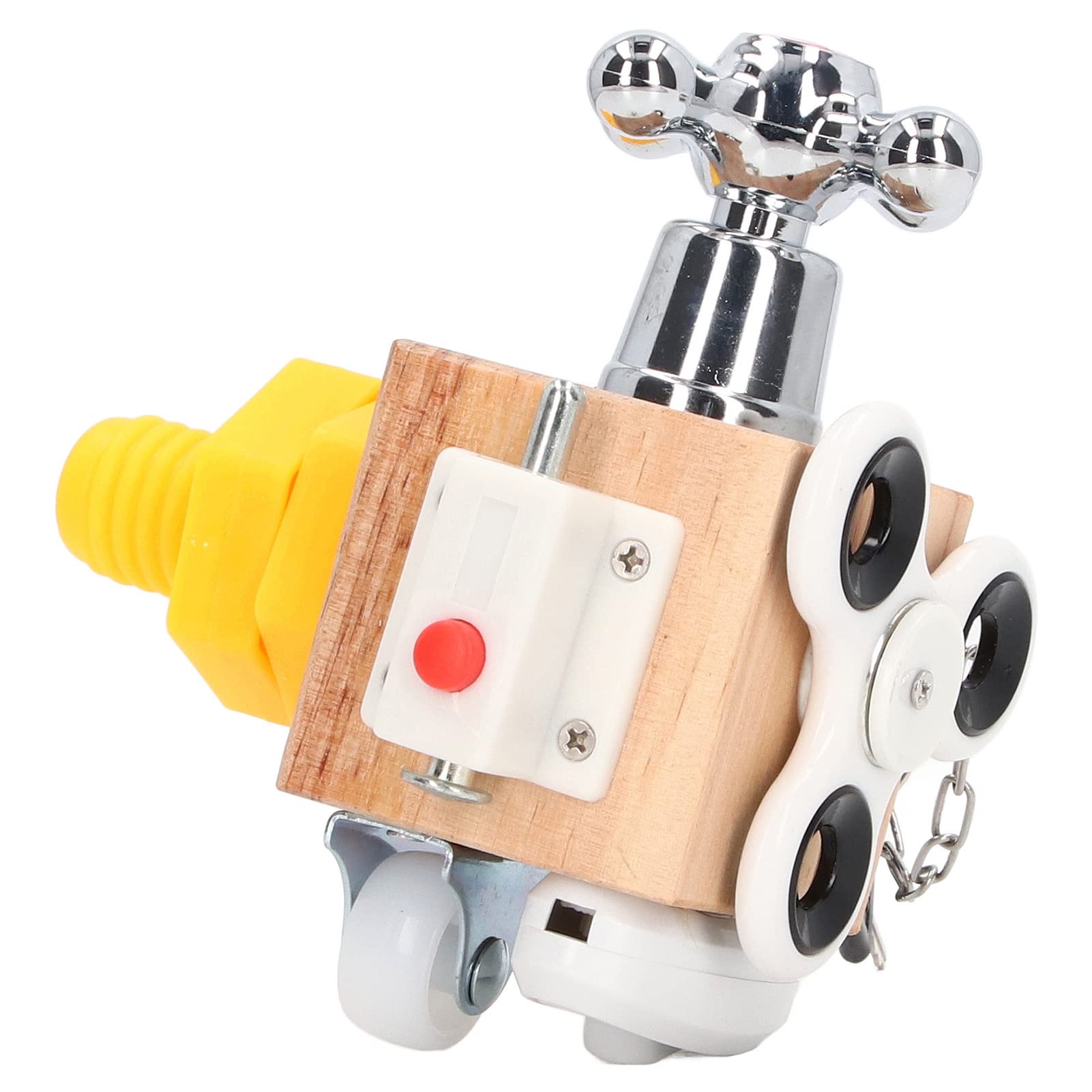 Akozon Montessori Busy Cube Aktivitätswürfel aus Holz, Sensorisches Spielzeug für Kleinkinder – Pädagogisches Lockpicking Busy Board – Frühes Lernen, Entwicklungsspaß für und Mädchen