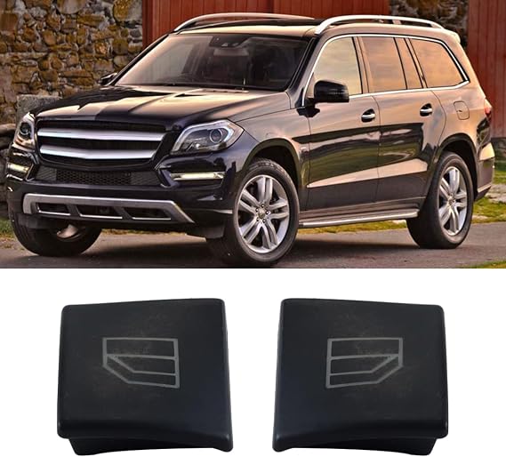 4Pcs Window Switch Button Cap Cover Replacement for Mercedes Ben, for E200, for E220, for E250, for W204 W166
