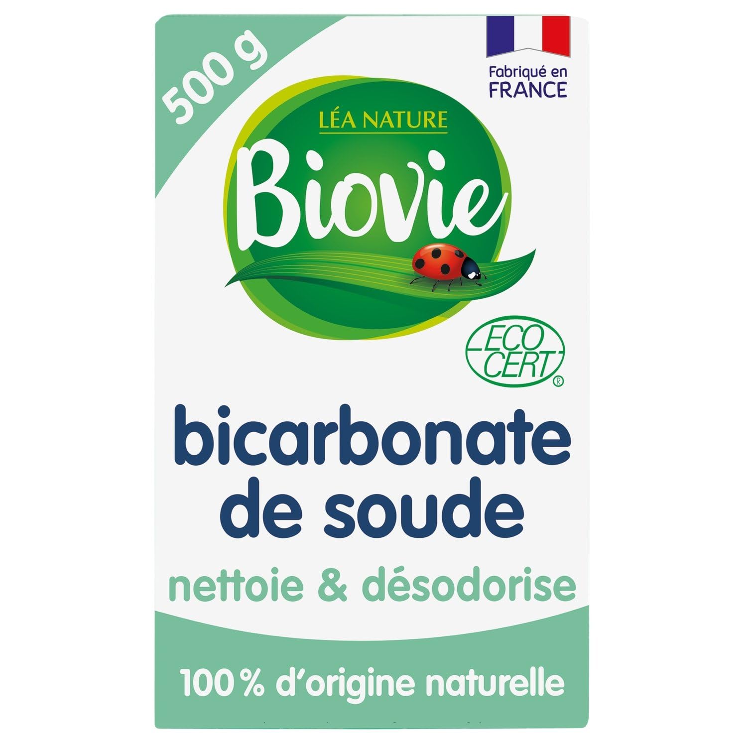 Bicarbonate de Soude Multi-Usage Naturel Ecologique BIOVIE - La boîte de 500 g Lot De 3 - Par Lot