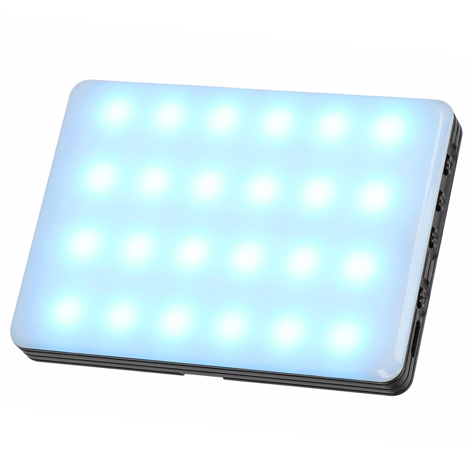 ayex SL60AI - Luce LED per smartphone USB ricaricabile, illuminazione perfetta di ritratti, immagini di prodotti, Vlogs, selfies o Livestream, dimmerabile, 3200-5600k, 60 perline LED