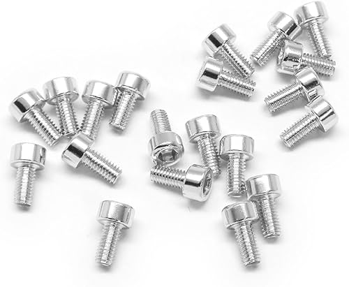 Miniatura 5 de 20pcs M3x6mm Tornillos de cabeza de zócalo 6063 Aluminio Hex Socket (Anodized Colors) (Rojo)